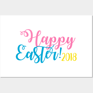 Happy Easter 2018 Posters and Art